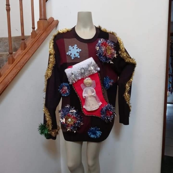 Ugly Christmas Sweater XLT Men's Vintage Dockers - Picture 1 of 7